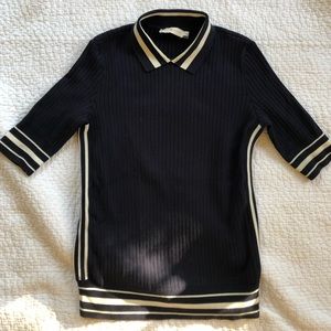 Tory Burch navy cotton sweater.